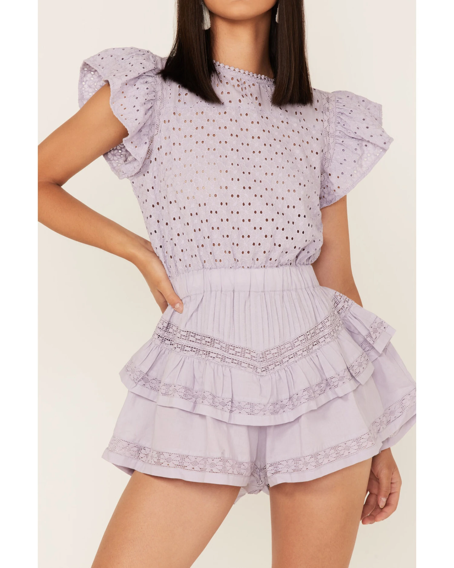 Maia Bergman Women's Raksha Eyelet Romper 5 Maia Bergman Women's Raksha Eyelet Romper - Image 3