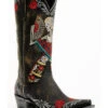 Old Gringo Women's Reinas La Catrina Skeleton & Floral Embroidered Tall Western Leather Boots - Snip Toe 1 Old Gringo Women's Reinas La Catrina Skeleton & Floral Embroidered Tall Western Leather Boots - Snip Toe -Twisted X Sales 2000374907 944 P1