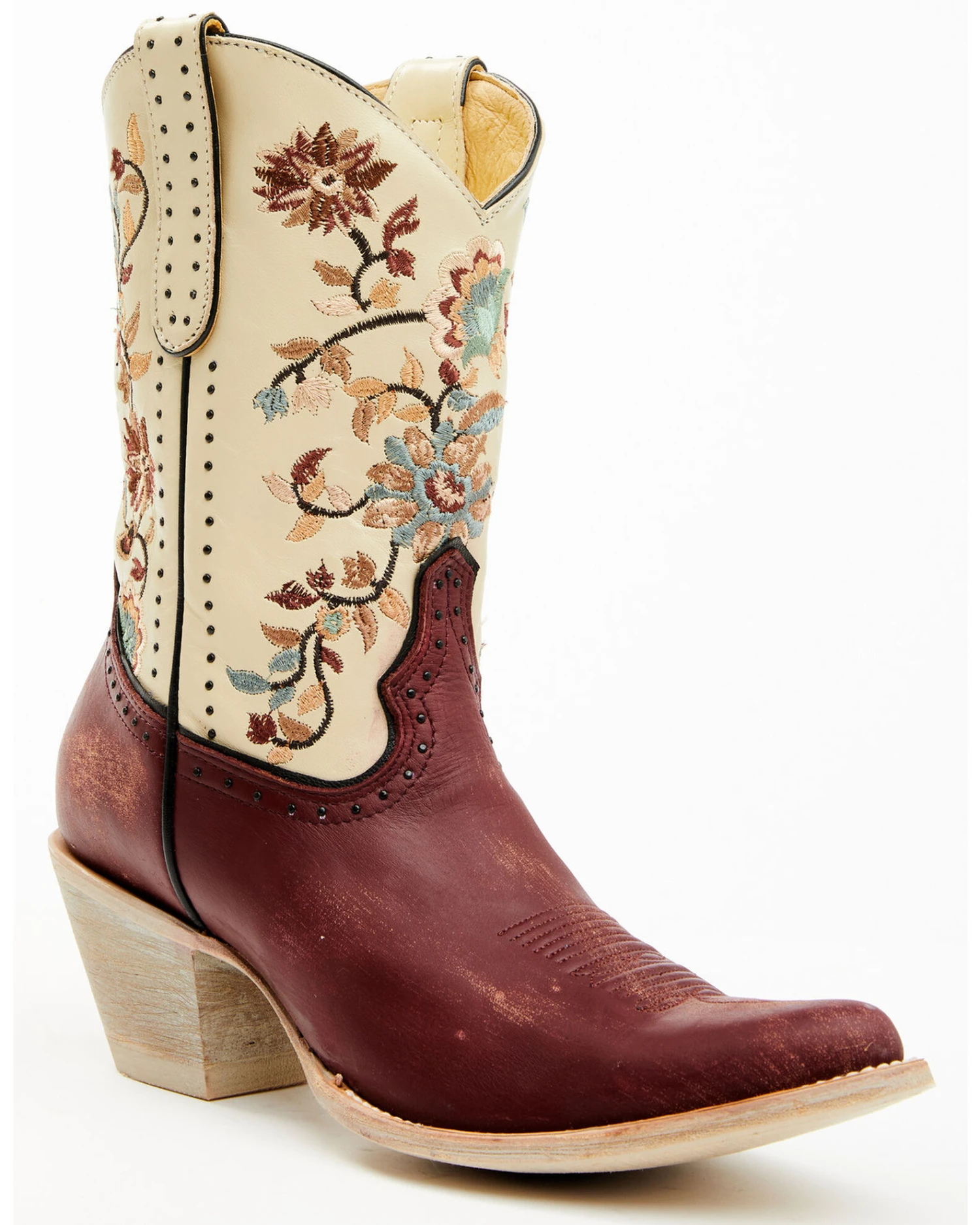 Yippee Ki Yay By Old Gringo Women's Bruni Floral Embroidered Studded Western Boots - Medium Toe 3 Yippee Ki Yay By Old Gringo Women's Bruni Floral Embroidered Studded Western Boots - Medium Toe