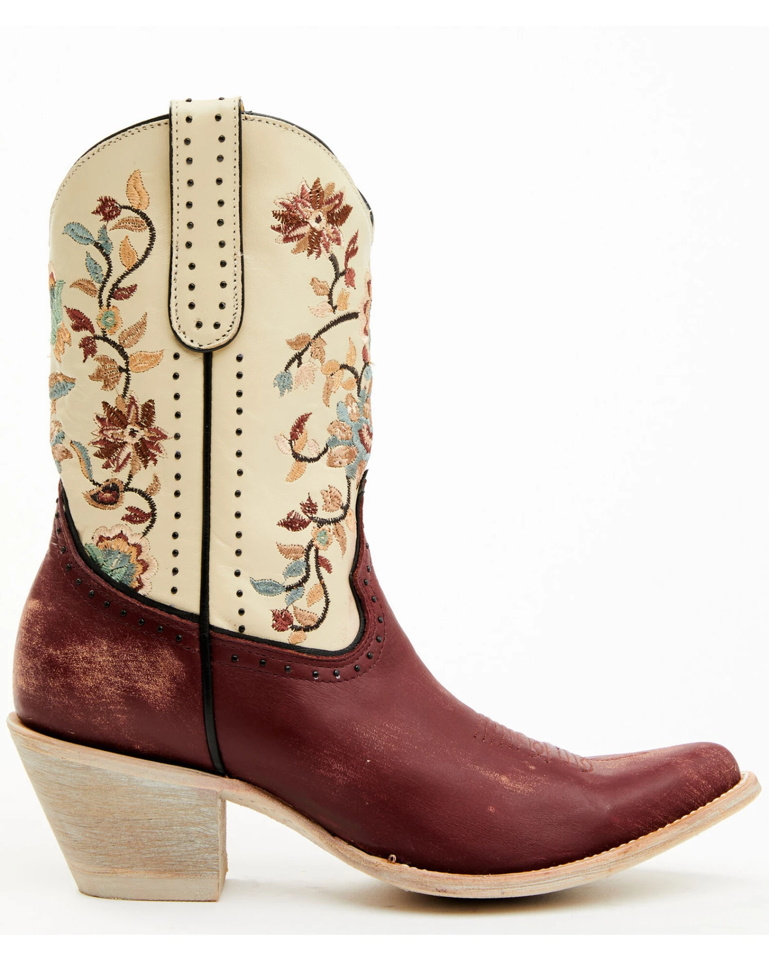Yippee Ki Yay By Old Gringo Women's Bruni Floral Embroidered Studded Western Boots - Medium Toe 4 Yippee Ki Yay By Old Gringo Women's Bruni Floral Embroidered Studded Western Boots - Medium Toe - Image 2