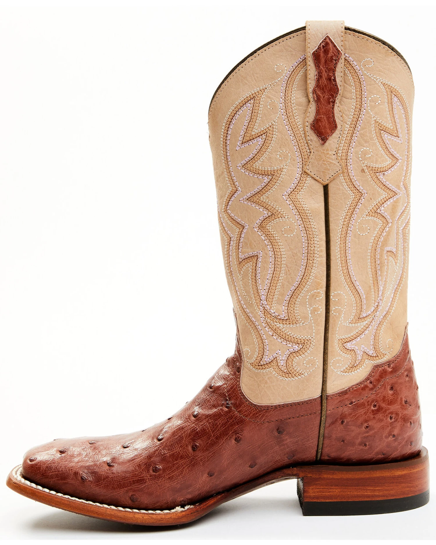 Shyanne Women's Olivia Exotic Ostrich Quill Western Boots - Broad Square Toe 5 Shyanne Women's Olivia Exotic Ostrich Quill Western Boots - Broad Square Toe - Image 3
