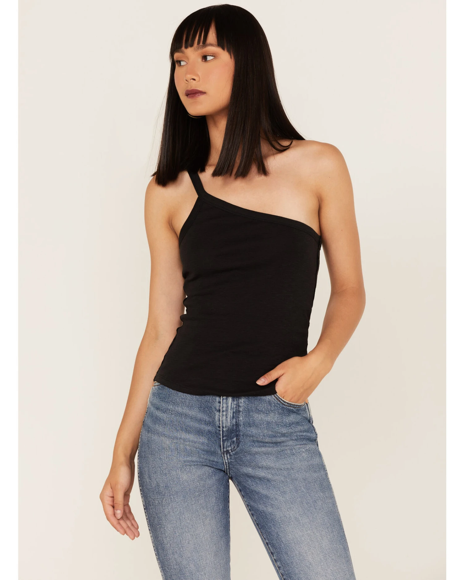 Free People One Way Or Another One-Shoulder Tank Top 3 Free People One Way Or Another One-Shoulder Tank Top