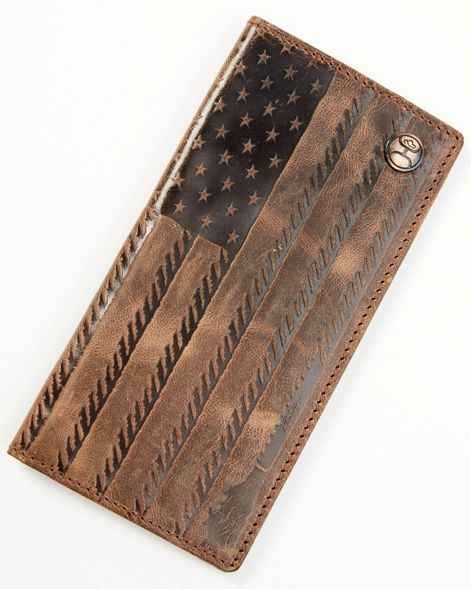 Hooey Men's Brown Liberty Rope Embossed Rodeo Wallet 3 Hooey Men's Brown Liberty Rope Embossed Rodeo Wallet