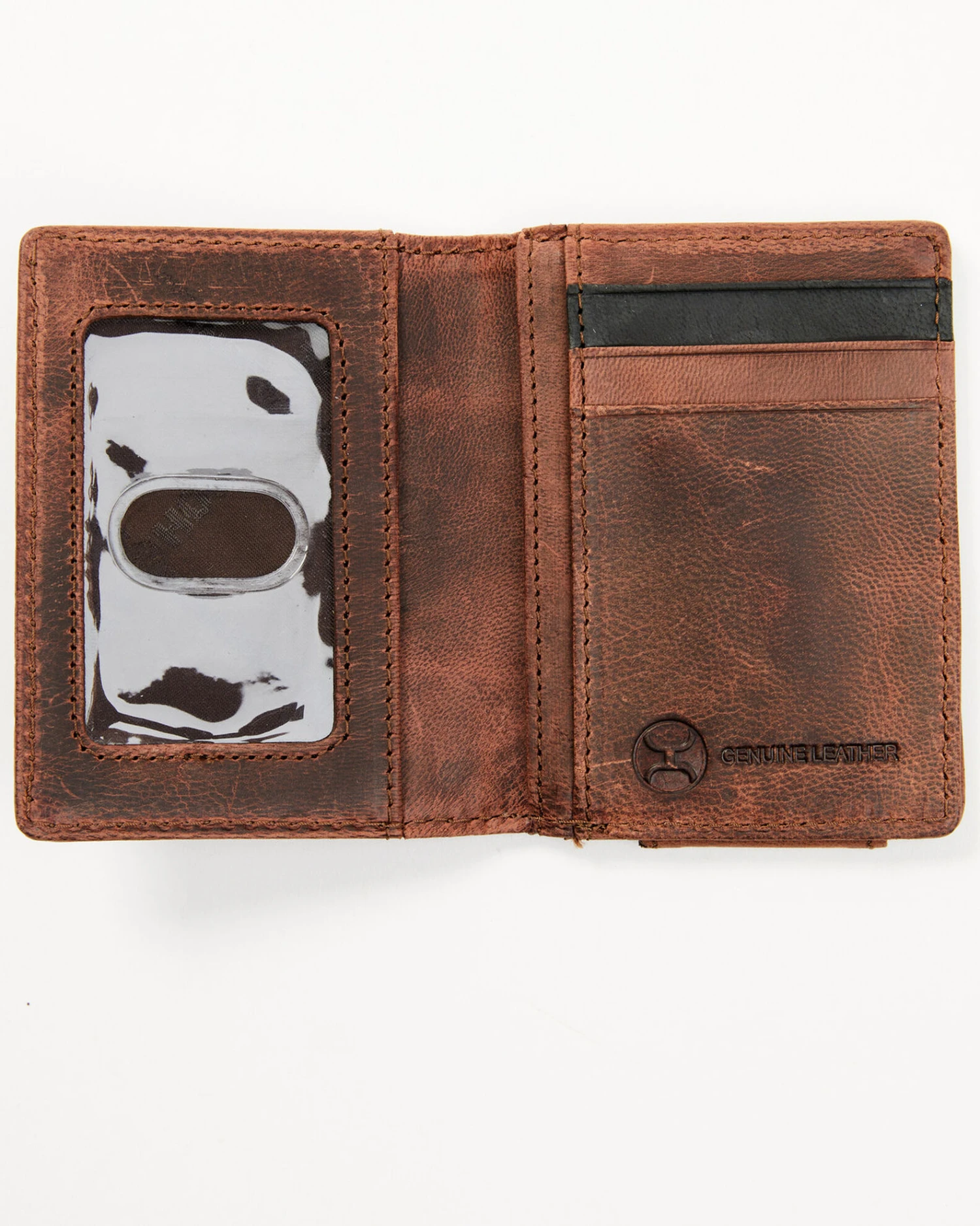 Hooey Men's Brown Southwestern Embossed Bi-Fold Money Clip Wallet 4 Hooey Men's Brown Southwestern Embossed Bi-Fold Money Clip Wallet - Image 2