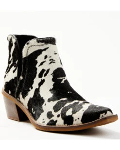 Myra Bag Women's Easy Going Cow Hair Western Booties - Snip Toe