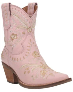 Dingo Women's Floral Western Booties - Snip Toe