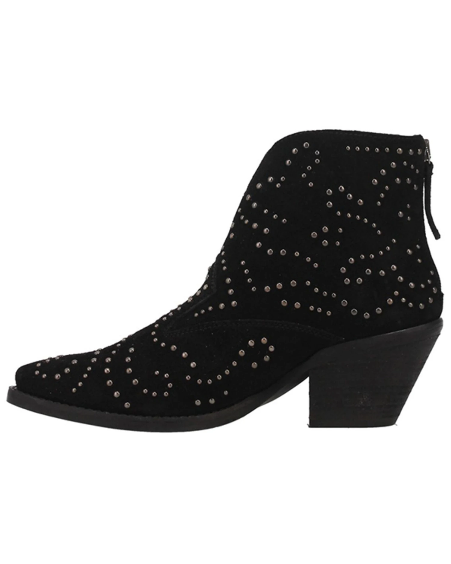 Dingo Women's Denim N Diamonds Studded Western Fashion Booties - Round Toe 5 Dingo Women's Denim N Diamonds Studded Western Fashion Booties - Round Toe - Image 3