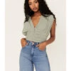Free People Women's Aria Ruched Corset Crop Top -Twisted X Sales 2000378055 341 P1