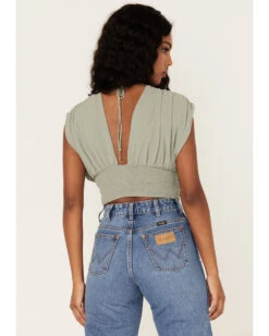Free People Women's Aria Ruched Corset Crop Top 9 Free People Women's Aria Ruched Corset Crop Top -Twisted X Sales 2000378055 341 P4