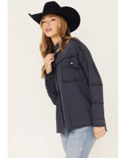 Revel Women's Rock & Roll Embroidered Long Sleeve Shacket 9 Revel Women's Rock & Roll Embroidered Long Sleeve Shacket -Twisted X Sales 2000378790 410 P4