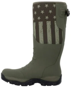 Georgia Boot Men's GBR Patriotic Rubber Pull On Work Boots - Round Toe -Twisted X Sales 2000379131 301 P3