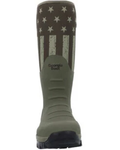 Georgia Boot Men's GBR Patriotic Rubber Pull On Work Boots - Round Toe -Twisted X Sales 2000379131 301 P4