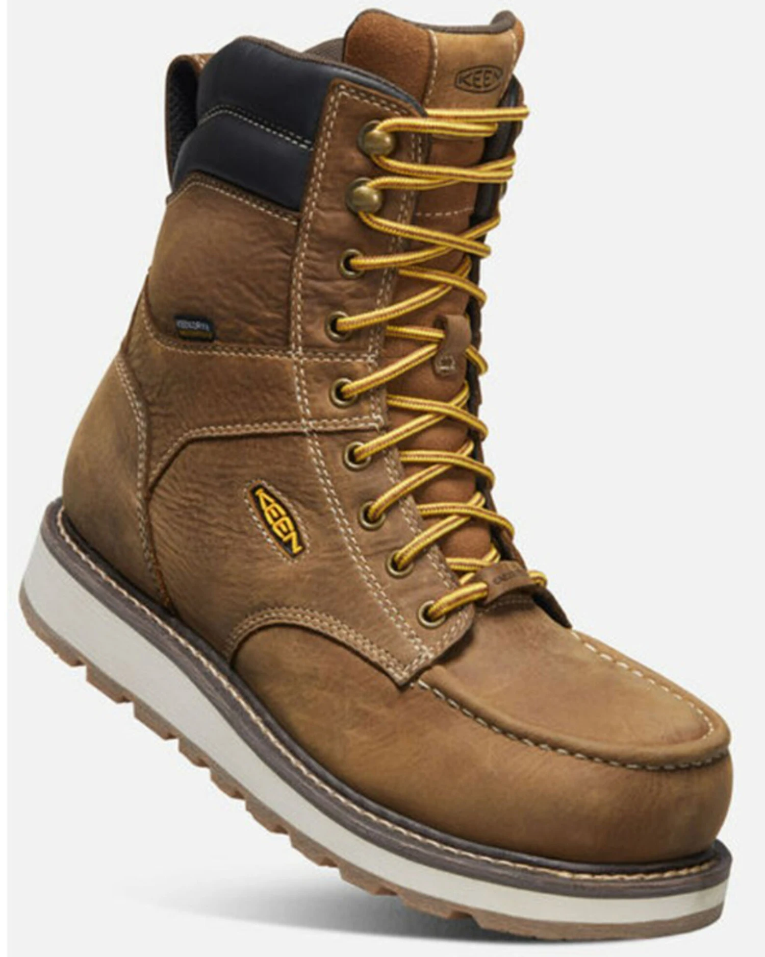 Keen Men's Cincinnati 8" Lace-Up Waterproof Wedge Work Boots - Carbon Fiber Toe 3 Keen Men's Cincinnati 8" Lace-Up Waterproof Wedge Work Boots - Carbon Fiber Toe
