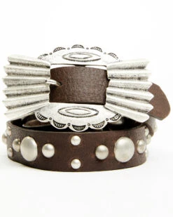 Tasha Polizzi Women's Alamo Studded Buckle Belt