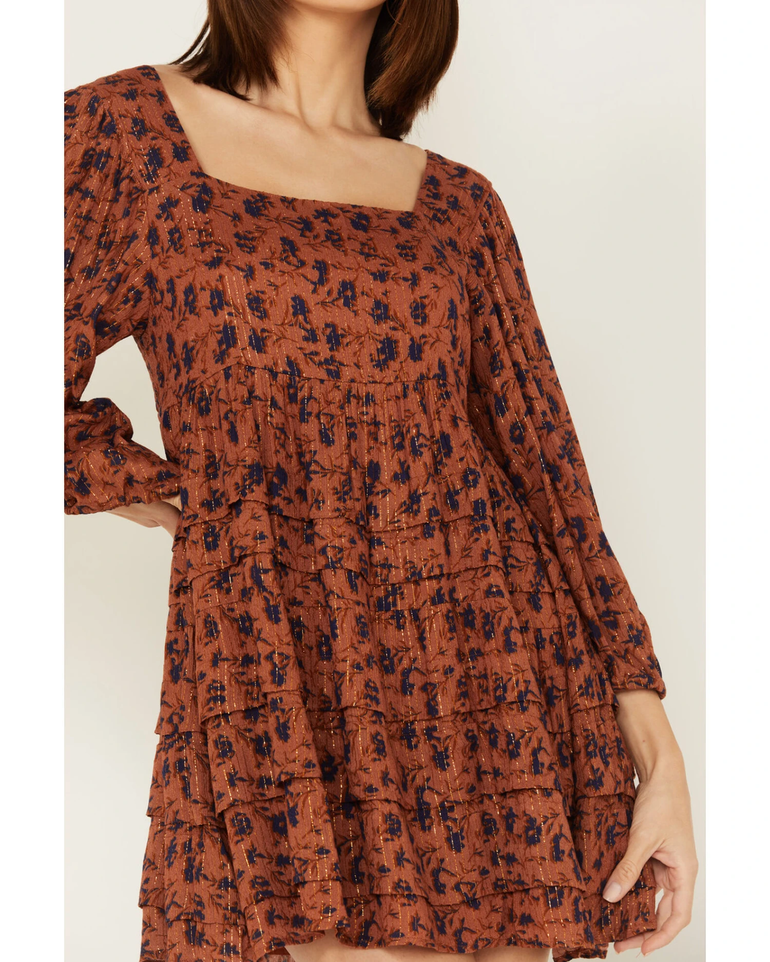 Jen's Pirate Booty Women's Floral Print Wildflower Iza Mini Dress 5 Jen's Pirate Booty Women's Floral Print Wildflower Iza Mini Dress - Image 3