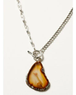 Shyanne Women's Monument Valley Brown Agate Stone Necklace 5 Shyanne Women's Monument Valley Brown Agate Stone Necklace -Twisted X Sales 2000380930 040 P2