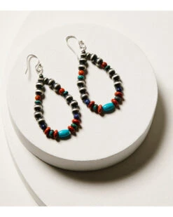 Paige Wallace Women's Mixed Bead Teardrop Earrings 6 Paige Wallace Women's Mixed Bead Teardrop Earrings -Twisted X Sales 2000380951 440 P2