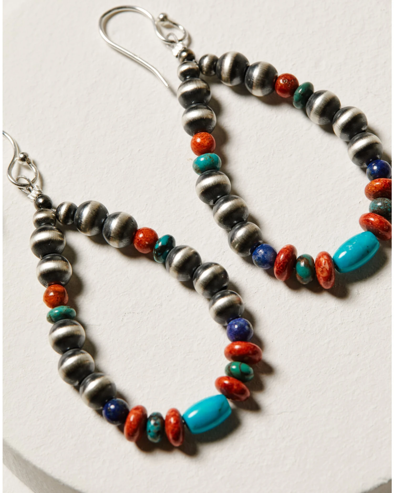 Paige Wallace Women's Mixed Bead Teardrop Earrings 5 Paige Wallace Women's Mixed Bead Teardrop Earrings - Image 3