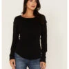 Free People Women's Daisy Chain Cuff Knit Long Sleeve Top -Twisted X Sales 2000381036 001 P1