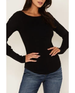 Free People Women's Daisy Chain Cuff Knit Long Sleeve Top -Twisted X Sales 2000381036 001 P3