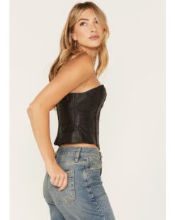 Understated Leather Women's Vixen Boned Leather Patched Corset 9 Understated Leather Women's Vixen Boned Leather Patched Corset -Twisted X Sales 2000381557 001 P3