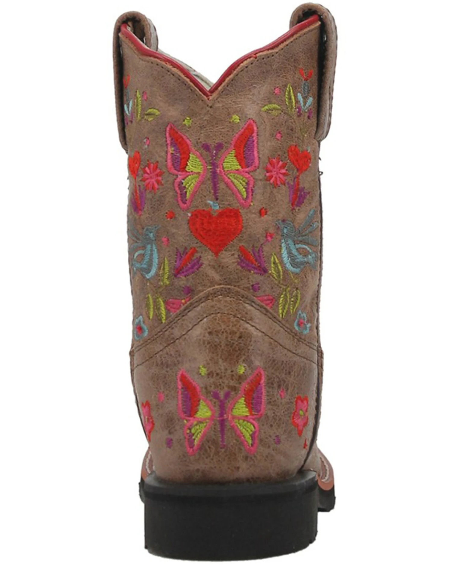 Dan Post Girls' Embroidered Western Boots - Broad Square Toe 7 Dan Post Girls' Embroidered Western Boots - Broad Square Toe - Image 5