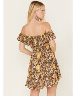 Spell Women's Hibiscus Lane Off-Shoulder Sun Dress 9 Spell Women's Hibiscus Lane Off-Shoulder Sun Dress -Twisted X Sales 2000381812 001 P4