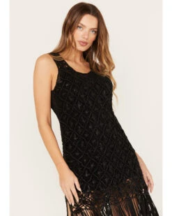 Wonderwest Women's Fringe Hem Mini Dress 9 Wonderwest Women's Fringe Hem Mini Dress -Twisted X Sales 2000382478 001 P3