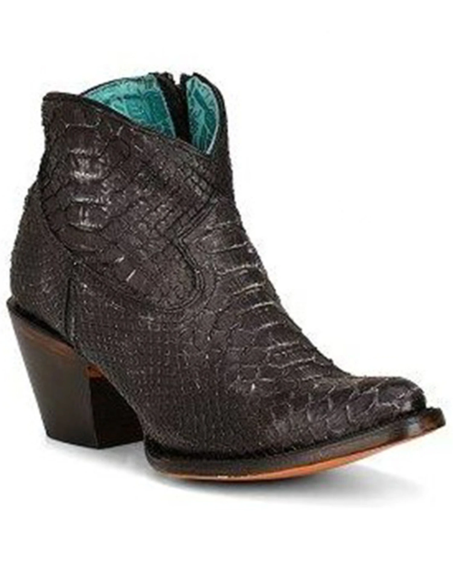 Corral Women's Exotic Full Python Booties - Snip Toe 3 Corral Women's Exotic Full Python Booties - Snip Toe