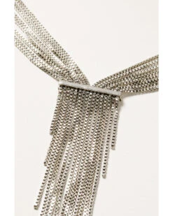 Wonderwest Women's Silver Fringe Statement Necklace  -Twisted X Sales 2000383400 040 P3