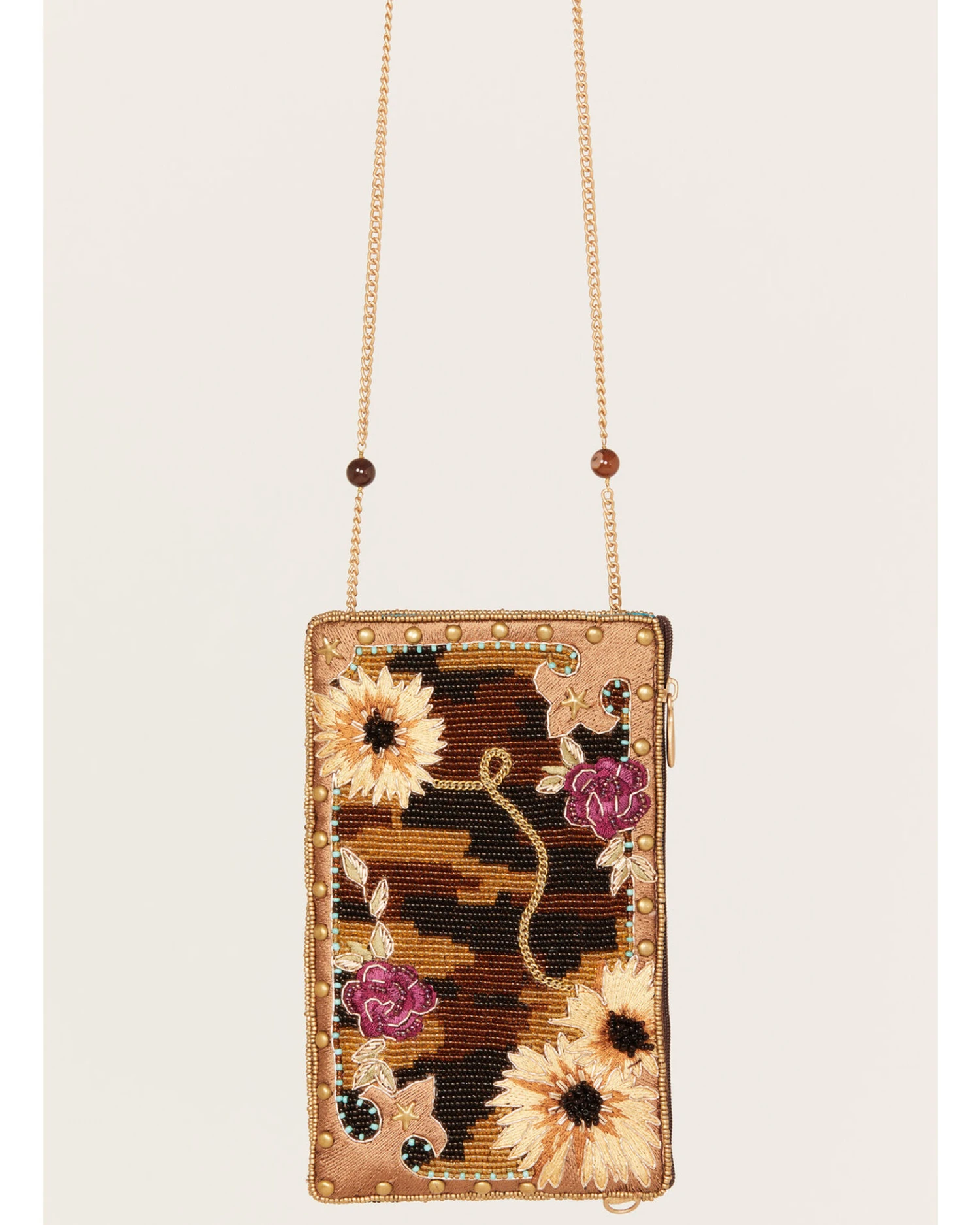 Mary Frances Women's Out On The Prairie Handmade Sunflower Embroidered Crossbody Phone Bag 3 Mary Frances Women's Out On The Prairie Handmade Sunflower Embroidered Crossbody Phone Bag