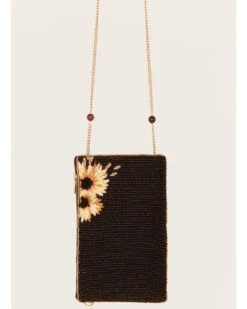 Mary Frances Women's Out On The Prairie Handmade Sunflower Embroidered Crossbody Phone Bag 8 Mary Frances Women's Out On The Prairie Handmade Sunflower Embroidered Crossbody Phone Bag -Twisted X Sales 2000383455 200 P2
