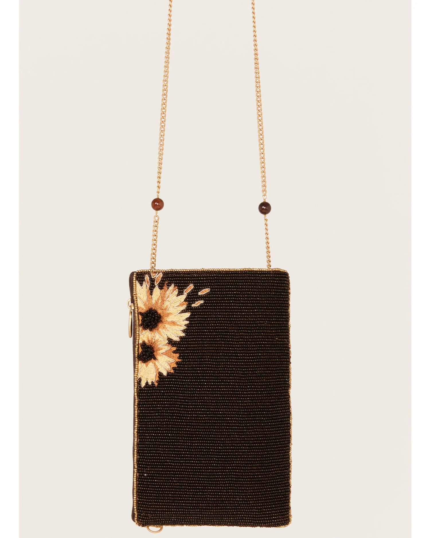 Mary Frances Women's Out On The Prairie Handmade Sunflower Embroidered Crossbody Phone Bag 4 Mary Frances Women's Out On The Prairie Handmade Sunflower Embroidered Crossbody Phone Bag - Image 2