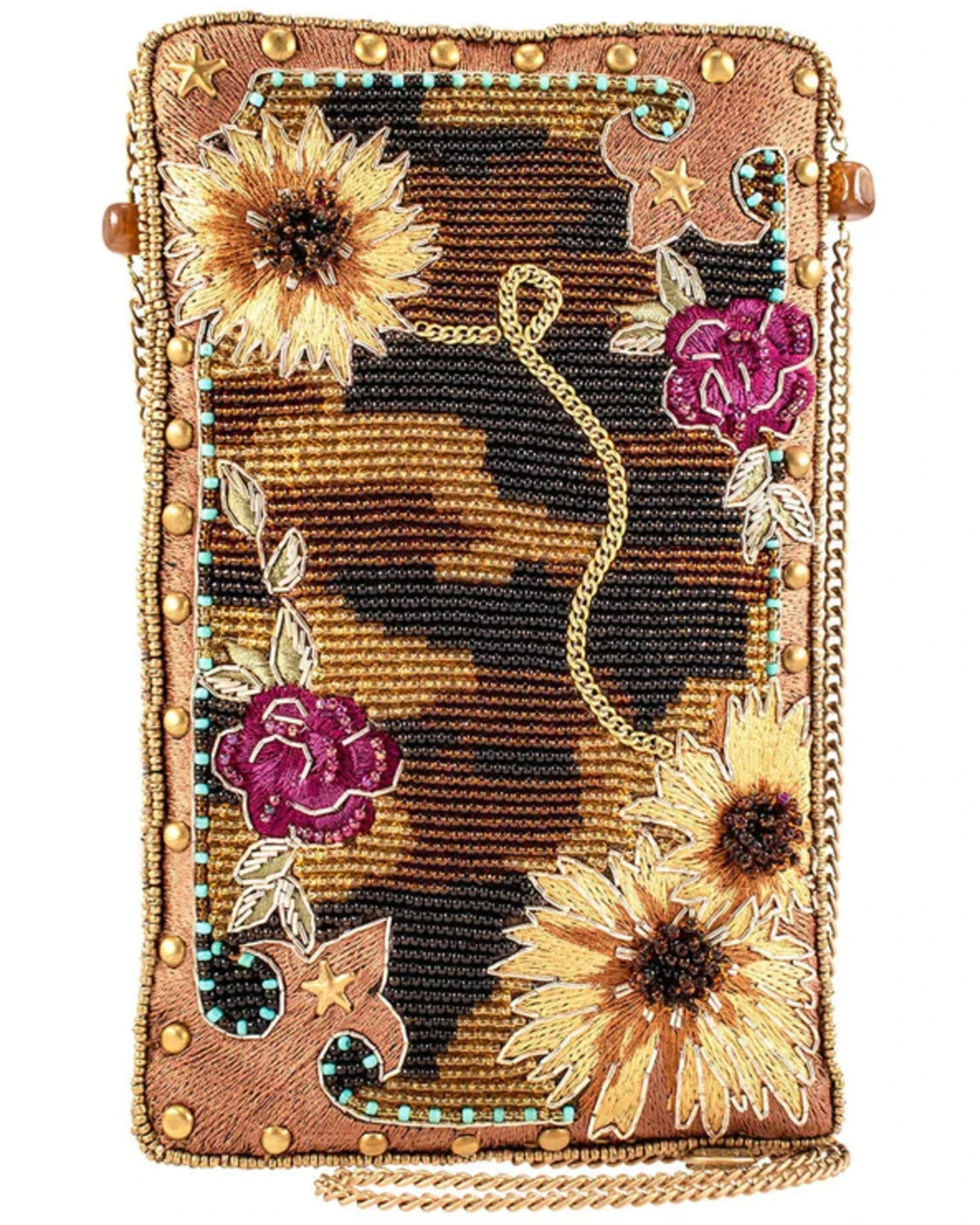 Mary Frances Women's Out On The Prairie Handmade Sunflower Embroidered Crossbody Phone Bag 7 Mary Frances Women's Out On The Prairie Handmade Sunflower Embroidered Crossbody Phone Bag - Image 5