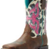 Ariat Girls' Lonestar Rowdy Western Boots - Broad Square Toe 2 Ariat Girls' Lonestar Rowdy Western Boots - Broad Square Toe -Twisted X Sales 2000384872 200 P1