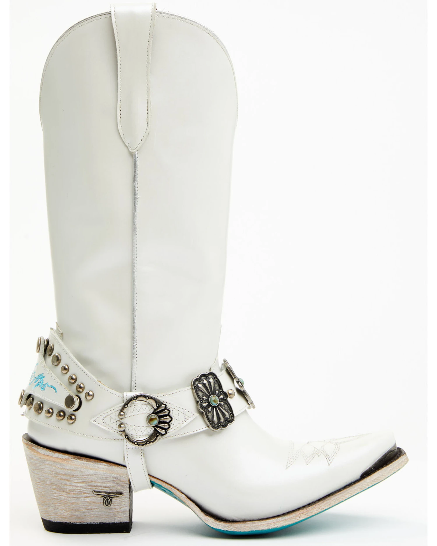 Boot Barn X Lane Women's Exclusive The New Mrs. Satin Pearl Western Bridal Boots - Snip Toe 4 Boot Barn X Lane Women's Exclusive The New Mrs. Satin Pearl Western Bridal Boots - Snip Toe - Image 2