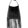 American West Women's Hair-On Studded Fringe Crossbody Messenger -Twisted X Sales 2000385348 001 P1