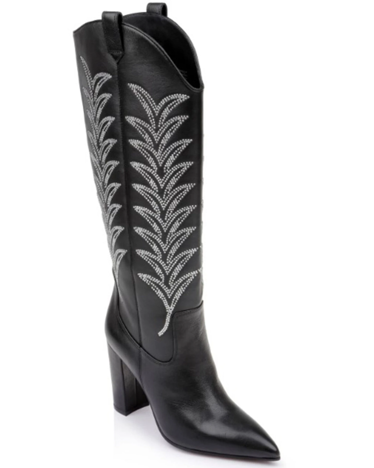 Daniel X Diamond Women's The Tall T Leather Western Boots - Pointed Toe 3 Daniel X Diamond Women's The Tall T Leather Western Boots - Pointed Toe