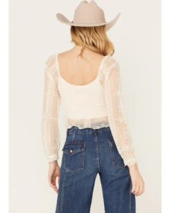 Jolt Women's Lace Smocked Long Sleeve Top 9 Jolt Women's Lace Smocked Long Sleeve Top -Twisted X Sales 2000386452 103 P4