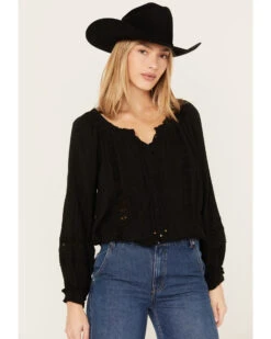 Revel Women's Long Sleeve Peasant Top 7 Revel Women's Long Sleeve Peasant Top -Twisted X Sales 2000387499 001 P2