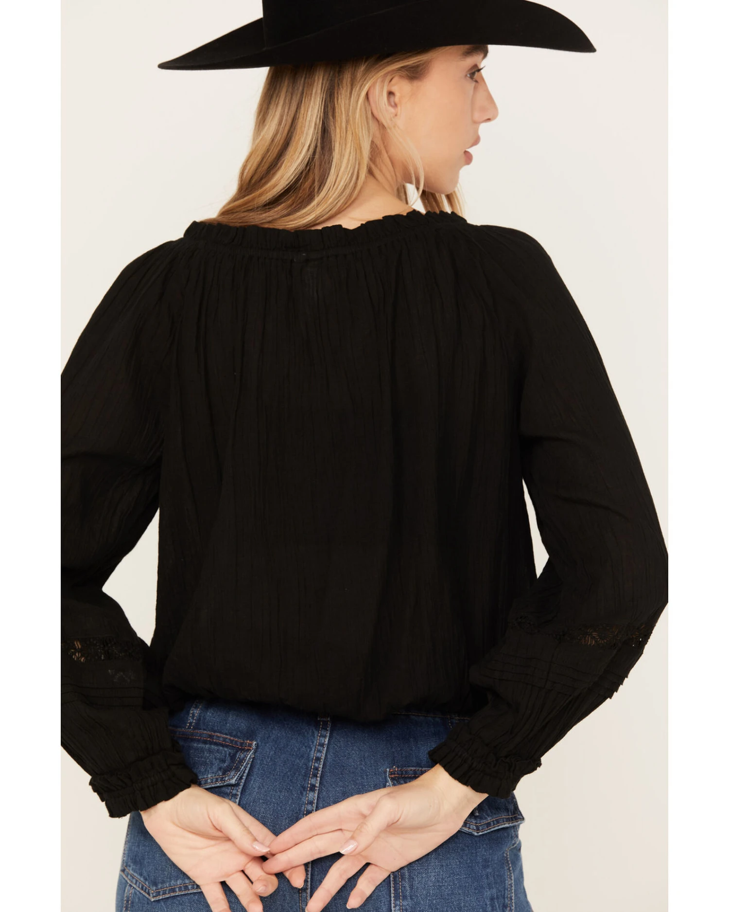 Revel Women's Long Sleeve Peasant Top 6 Revel Women's Long Sleeve Peasant Top - Image 4