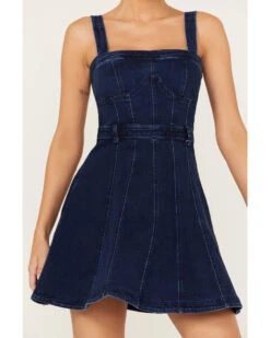 Free People Women's Margot Denim Mini Dress 8 Free People Women's Margot Denim Mini Dress -Twisted X Sales 2000388002 416 P3