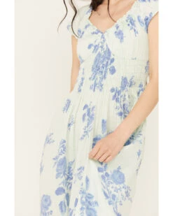 Free People Women's Floral Forget Me Not Midi Dress -Twisted X Sales 2000395502 400 P3