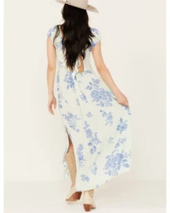 Free People Women's Floral Forget Me Not Midi Dress -Twisted X Sales 2000395502 400 P4