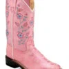 Old West Girls' Crocodile Print Western Boots - Broad Square Toe -Twisted X Sales 2000396120 650 P1