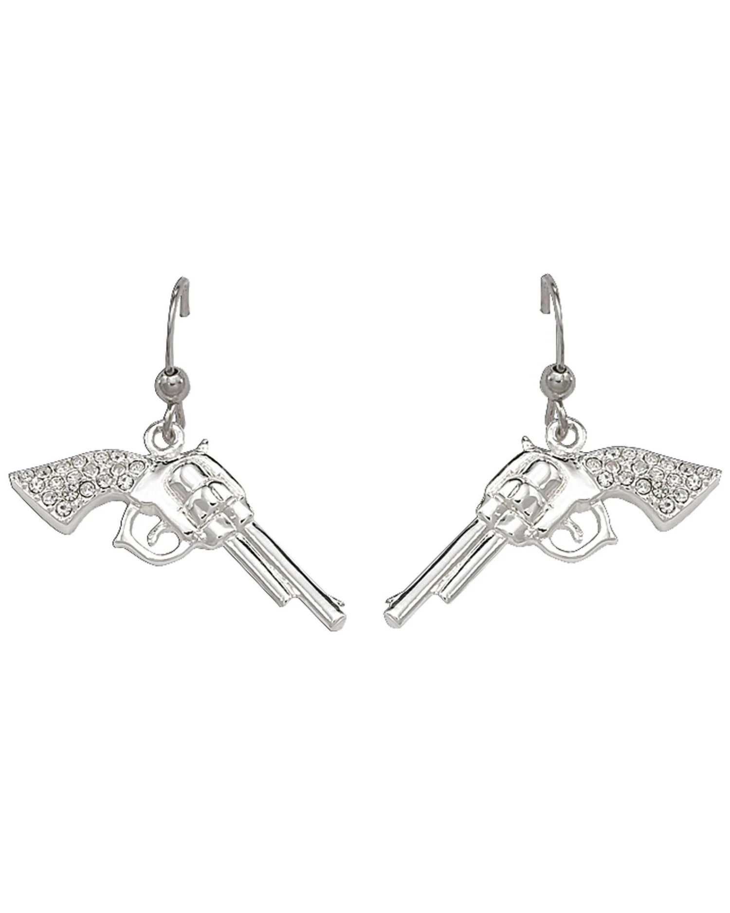 Montana Silversmiths Women's Rhinestone Pistol Hook Earrings 3 Montana Silversmiths Women's Rhinestone Pistol Hook Earrings