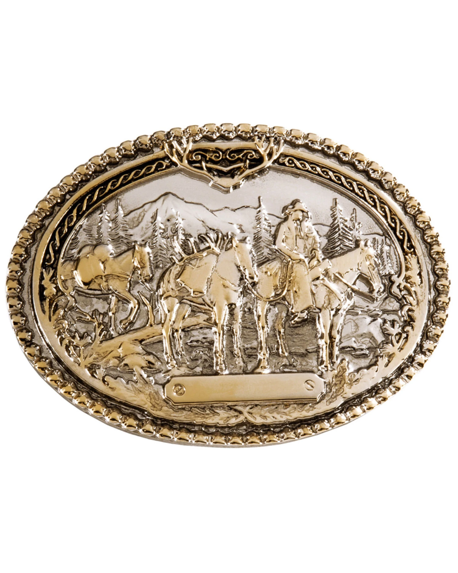 Montana Silversmiths Pack Horse And Rider Buckle 3 Montana Silversmiths Pack Horse And Rider Buckle