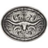 Montana Silversmiths Long Horn Attitude Belt Buckle 2 Montana Silversmiths Long Horn Attitude Belt Buckle -Twisted X Sales 290C52 03 P1
